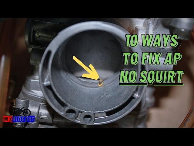 Keihin FCR AP Not Squirting [How To Clean/Adjust Accelerator Pump]