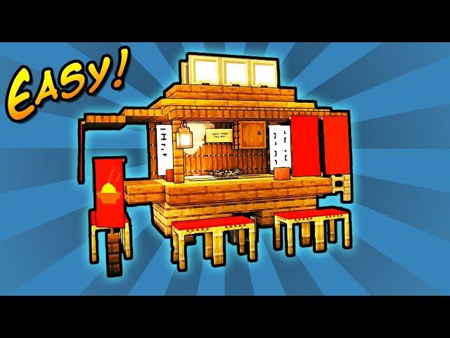 Make Your Own Ramen Cart in Minecraft! (EASY Build Tutorial)