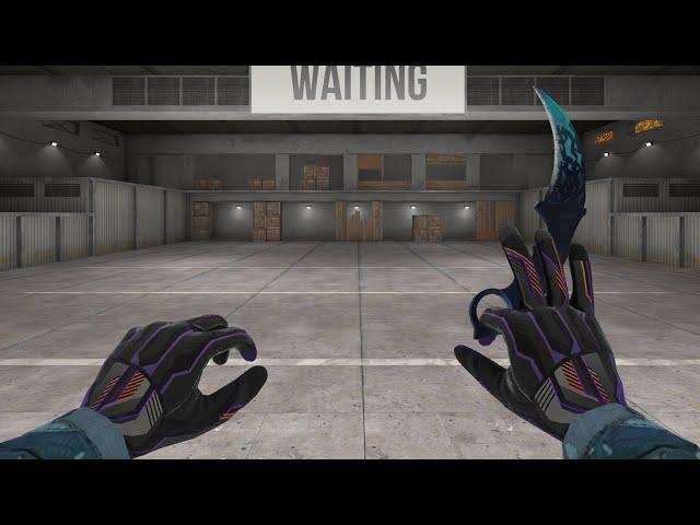 Karambit "Cold Flame" and Gloves "Geometric"