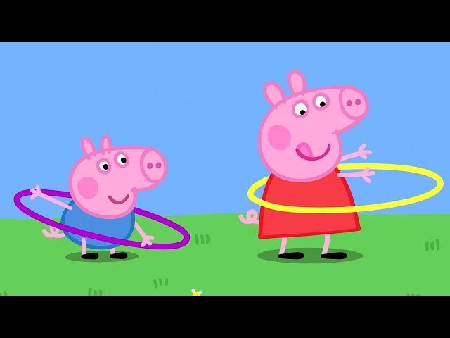 Peppa Pig Plays With Hoops ⭕️ Peppa Pig Asia  Peppa Pig English Episodes