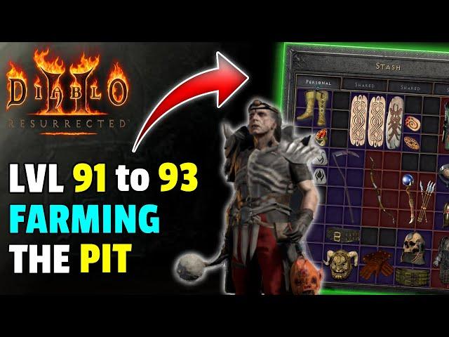 400 PIT runs with the Fastest Necro build, OP ! Rare drops ! Diablo 2 resurrected