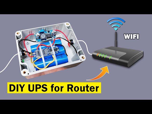 Auto switching mini UPS DIY, DIY ups for router 7 hours backup