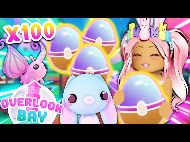  Opening 100 Easter Pet Pods In The Overlook Bay Easter Event  | Roblox Overlook Bay