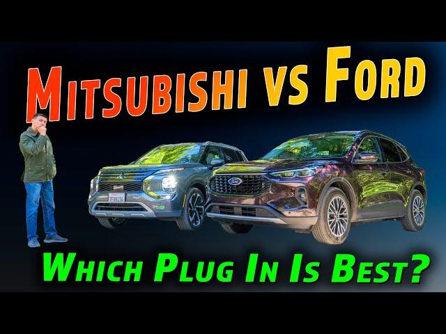 2024 Mitsubishi Outlander PHEV vs Ford Escape PHEV | Plug In Hybrid Faceoff