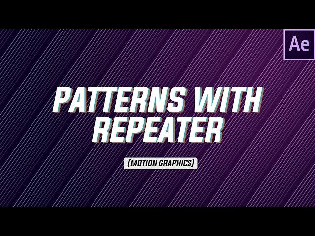 After Effects Tutorial: Creating Patterns with Repeater in After Effects