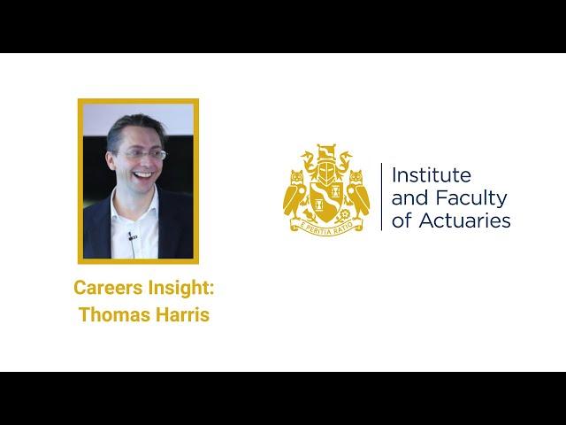 Careers insight: Meet IFoA Fellow Thomas Harris