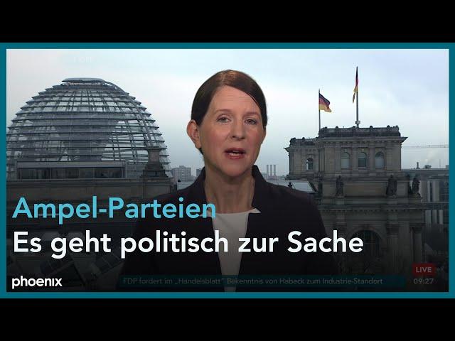 phoenix nachgefragt mit Rena Lehmann zur Ampel-Politik am 10.01.23