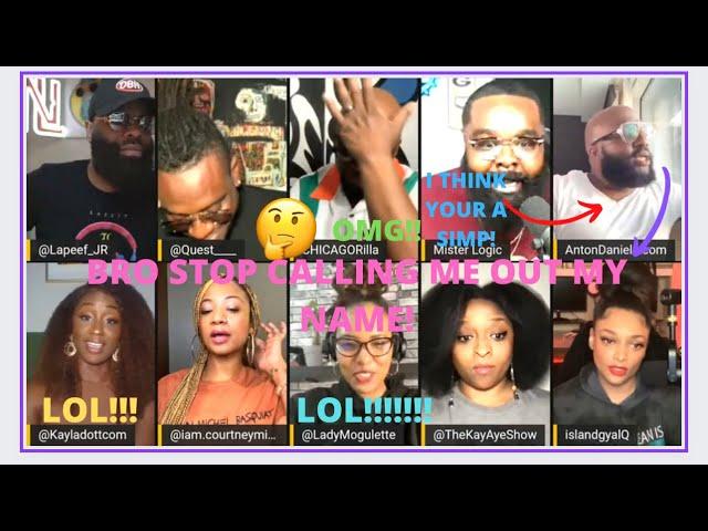@LapeefNetwork Anton and Logic go at it! Logic told Anton he's a SIMP! Anton threaten too........