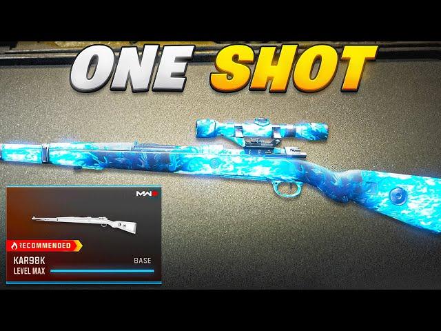 new *ONE SHOT* KAR98 in WARZONE 3!  (Best KAR98K Class Setup) - MW3