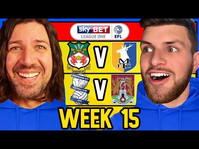 LEAGUE 1 WEEK 15 PREDICTIONS