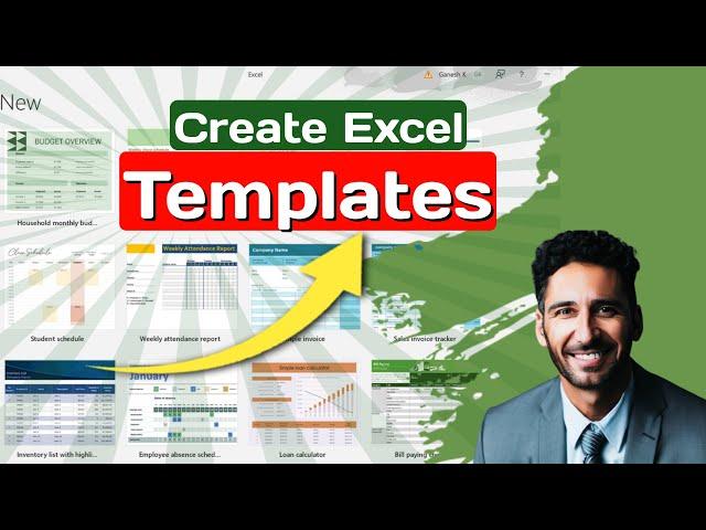 Excel Beginner's - 13 | How to Create Templates in Excel