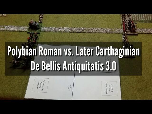 Polybian Romans vs. Later Carthaginians DBA 3.0