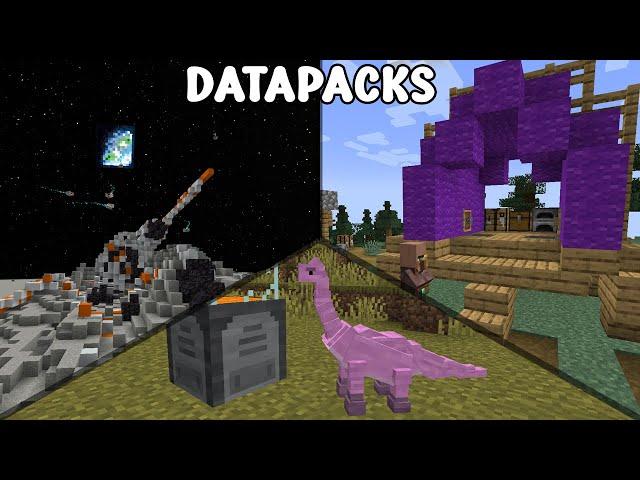 5 Data packs that CHANGE how you Play Minecraft - Minecraft 1.21