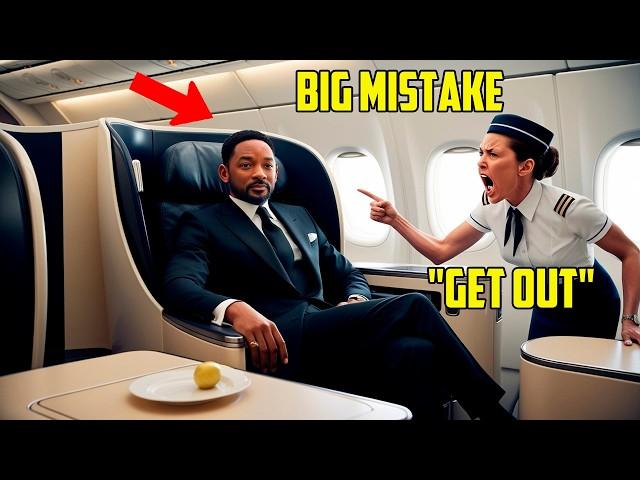 Flight Attendant Humiliated Will Smith, Kicks Him Out Of First Class, His Next Move Will Shock You