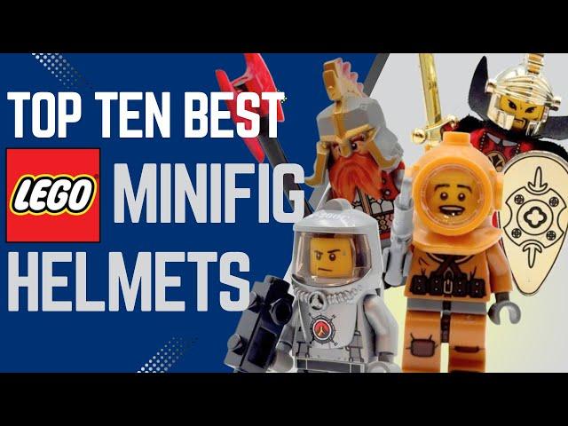 Top Ten COOLEST LEGO Minifigure Helmets