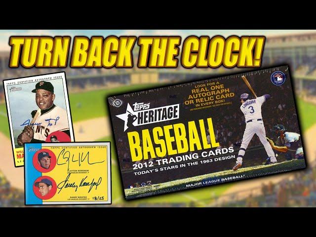 TURNING BACK THE CLOCK! | 2012 Topps Heritage Baseball Hobby Box Rip