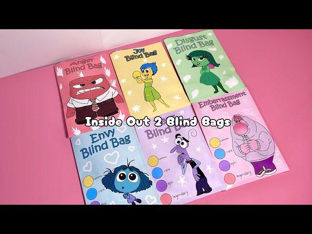 paper diy Opening INSIDE OUT 2 Blind Bags! | ASMR | xcherribear