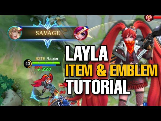 Layla Item and Emblem Tutorial