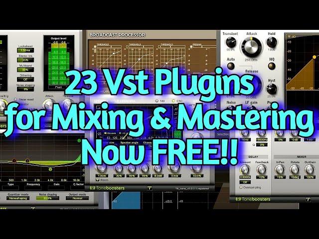 23 FREE VST plugins Just Released by Toneboosters for Mixing and Mastering (with Audio Examples)