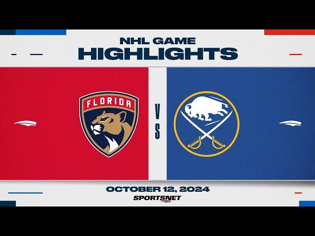 NHL Highlights | Panthers vs. Sabres - October 12, 2024