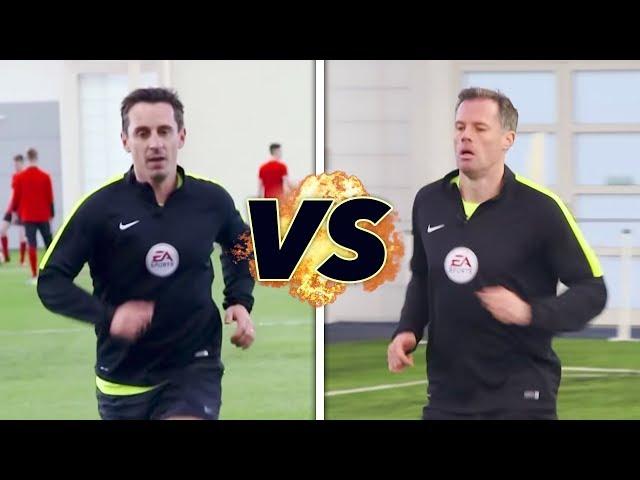 Neville v Carragher in the Referee Fitness Test! | The Referees Part 1