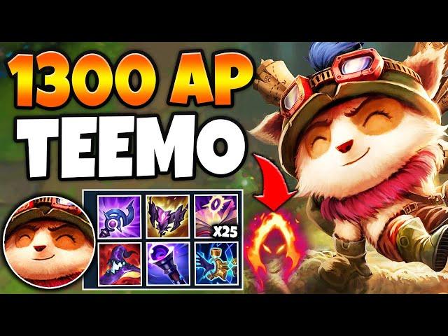 This is what happens when Teemo gets 1300 AP (Shrooms One-Shot You)