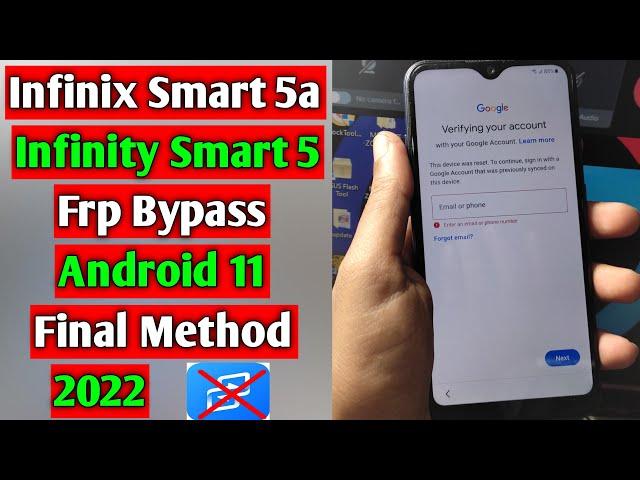 Infinix Smart 5/5a (X657) Frp Unlock/Bypass Google Account Lock Android 11 | New Security | 2022