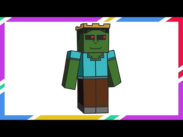 Steve Brewer | The Story of Minecraft’s First Zombies Cartoon Drawing