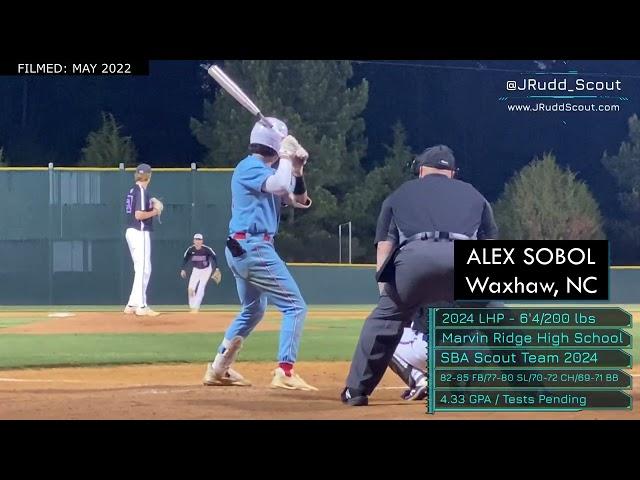 Alex Sobol (2024 LHP) *SO. YEAR GAME VID 3* Waxhaw, NC / Showcase Baseball Academy / Marvin Ridge HS