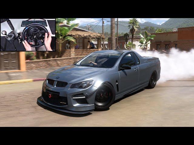 934HP HSV Limited Edition Gen-F GTS Maloo Drifting - Forza Horizon 5 | Steering Wheel Gameplay