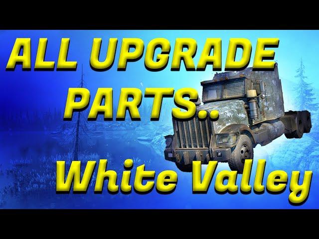 Snow Runner - All Upgrades in White Valley - Alaska