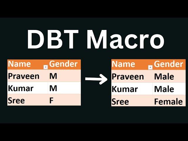 DBT Macros | DBT Macro Example | DBT Data Build Tool Videos | Case Macro