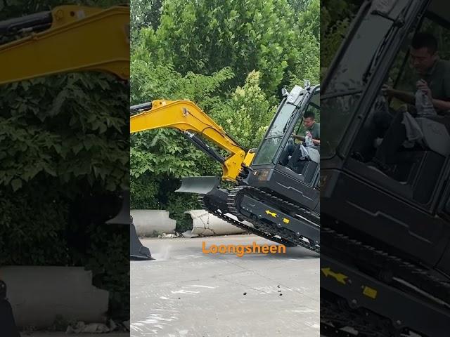 Loongsheen brand zero tail mini excavator from 1.5 ton to 4 ton #constructionequipment #excavator