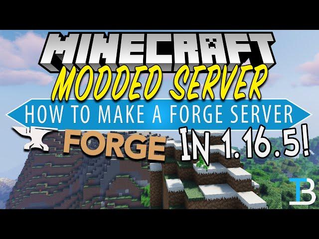 How To Make A Modded Minecraft Server in 1.16.5 (Forge Server 1.16.5)