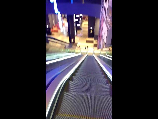 Descending escalator at Globus Max Theater, Haifa מדרגות נעות מטה