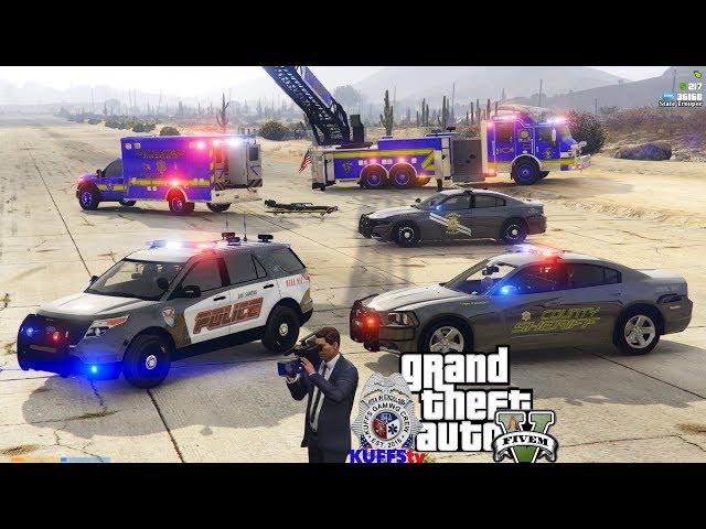 KUFFStv - Watch Multiple Officers LIVE, As It Happens! - GTA FiveM KUFFS vRP Police Roleplay