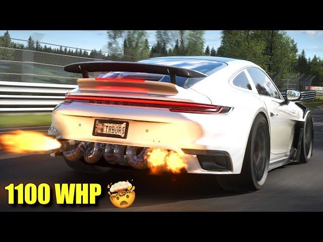 Crazy Porsche 911 Turbo RS Converted to GT3 RS with 1100 WHP / Assetto Corsa