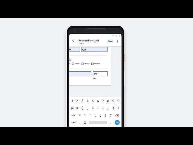 Complete basic PDF forms directly in Google Drive on mobile