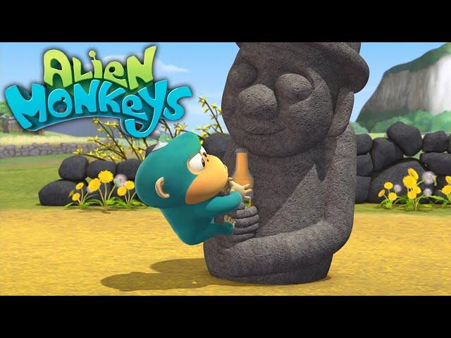 Simians in Space! | Alien Monkeys (10-Minute Cartoon for Kids!)