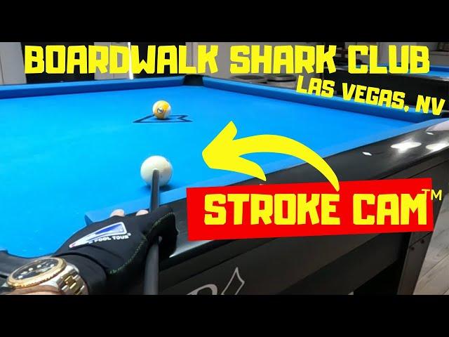 Get inside the action: Incredible Headcam POV billiards at The Boardwalk Shark Club Vegas