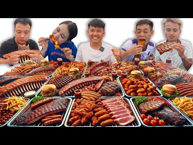 Hưng Troll | Thử Thách Người Cuối Cùng Ngừng Ăn Các Loại Đồ Nướng BBQ Thắng Nhận 5 Triệu