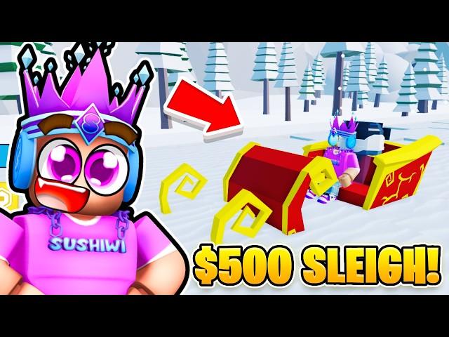 I BOUGHT SANTAS SLEIGH & GOT 5,012,451 SNOW IN ROBLOX SNOW SHOVELING SIMULATOR!