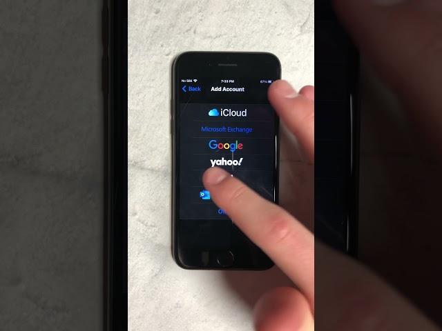 How To Add Multiple Email Accounts On iPhone Or iPad #Shorts