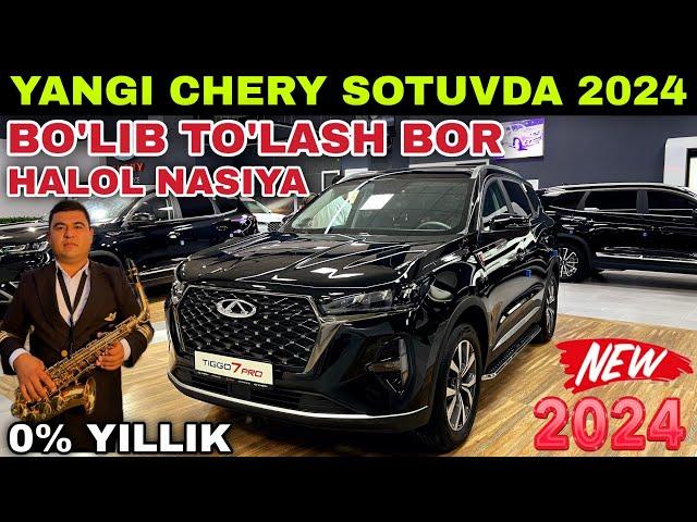 Yangi Chery 2024 RASROCHKA YILLIK 0% Chery avtosalon narxlari 2024 Черри автосалон 2024