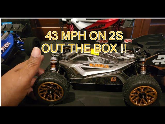 ARRMA TYPHON GROM OR RLAARLO 1/14 BUGGY 43MPH ON 2S OUT THE BOX ? I'M IMPRESSED!!