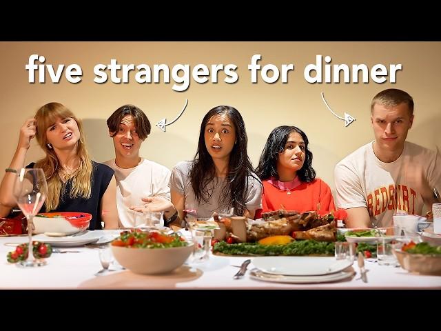 i invited five strangers for dinner in london