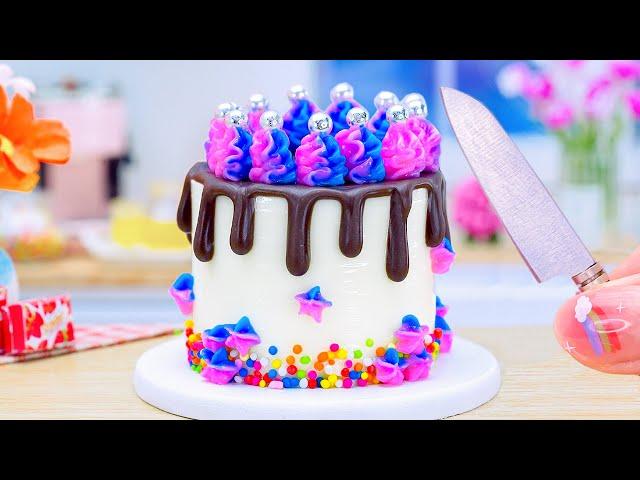 Amazing Sweet Miniature Chocolate Cake Ideas, Buttercream Cake, Rainbow Cake, Unicorn Colorful Cake