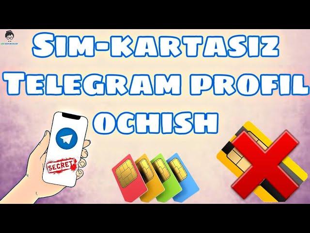 Sim-kartasiz ya‘ni nomersiz Telegram profil ochish yoxud virtual nomer olish