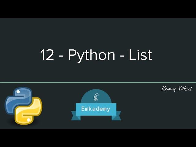 12 - Python - List