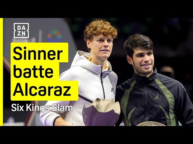 SINNER batte ALCARAZ: vince il SIX KING SLAM, ma che partita! | DAZN Highlights